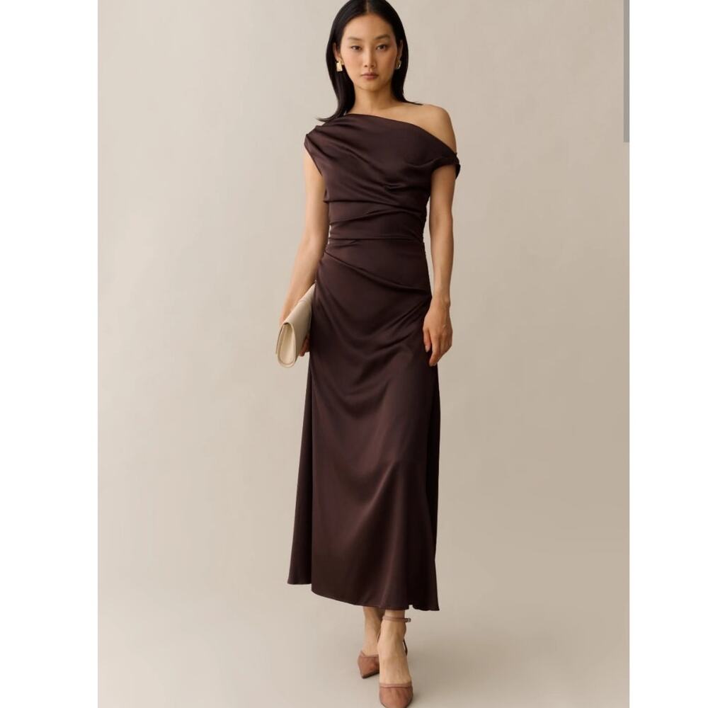 Few Moda O.P.T. Ciela Dress Chocolate Bron New Size 2